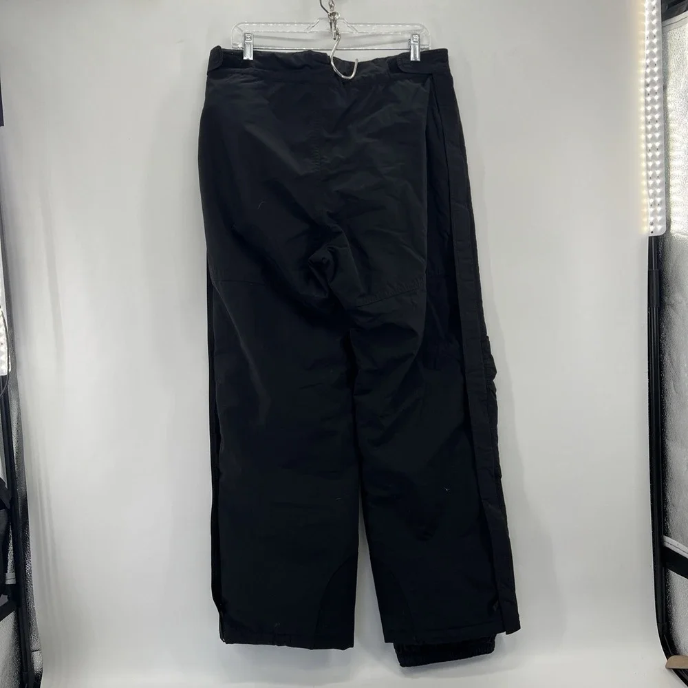 Obermeyer Ski Pants Insulated Men Large Black Vented Snowboarding Waterproof